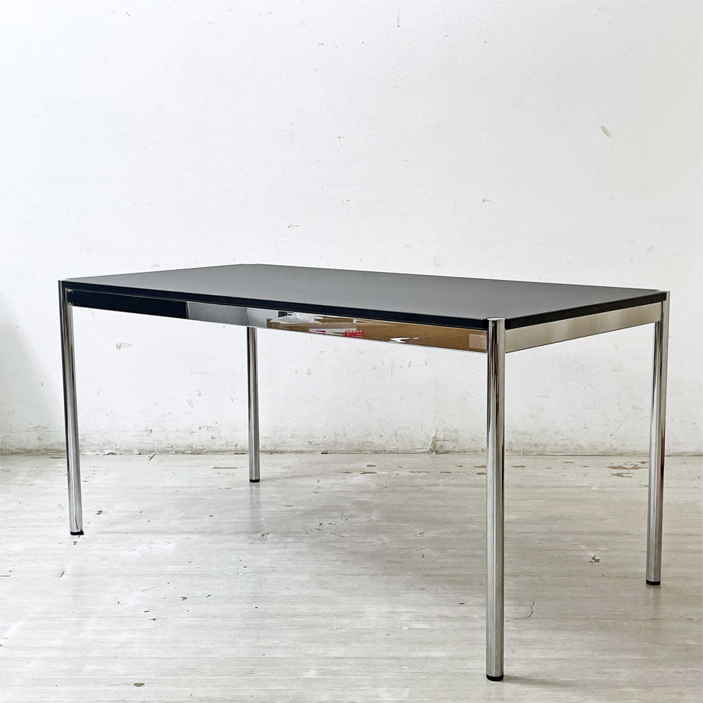 【祖師ヶ谷大蔵店】USMモジュラーファニチャー USM Haller USMハラーテーブル ワーキングデスク ダイニングテーブル チャコールリノリウム W150×D75×H74cm アジャスター 買取させていただきました。