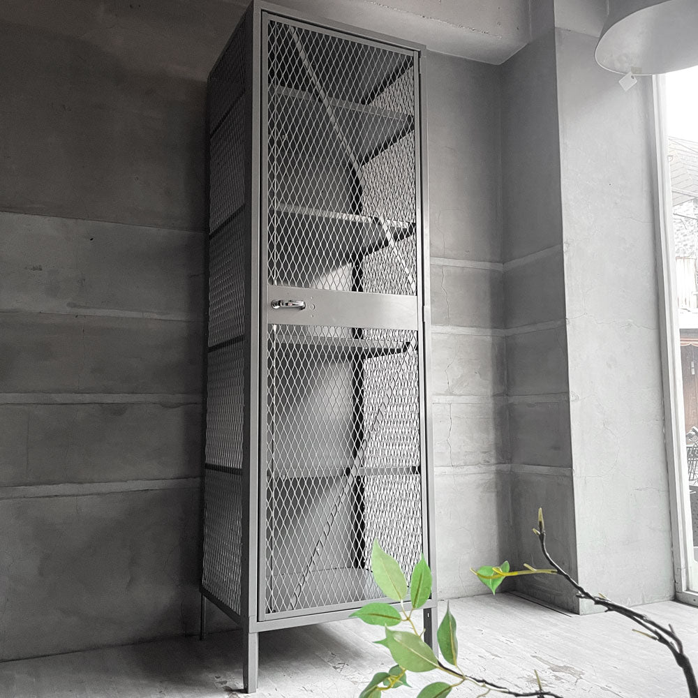 リオン LYON メッシュロッカー MESH LOCKER スチール グレー W61 パシフィックファニチャー P.F.S取扱 インダストリアル USA 米国 ～USAからの転校生？～