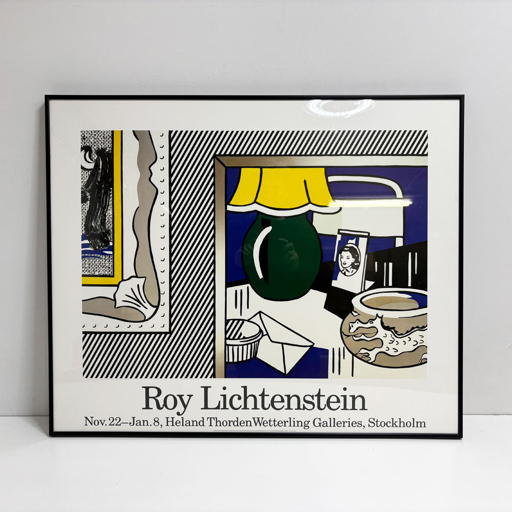 【祖師ヶ谷大蔵店】ロイ・リキテンスタイン Roy Lichtenstein Two Paintings: Green Lamp 1984 アートフレーム ポスター ポップアート 額装品 買取させていただきました。