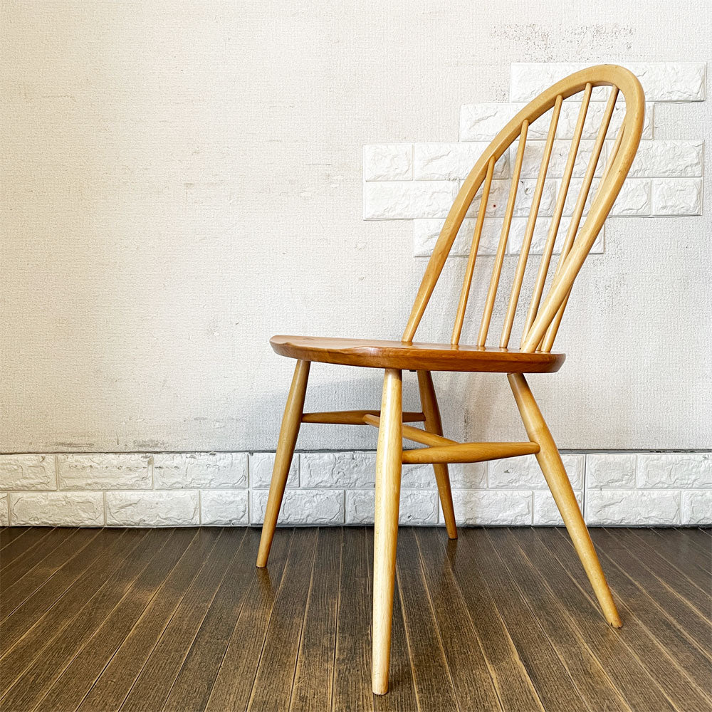 【経堂店】アーコール Ercol フープバックチェア ダイニングチェア スポークバック 6本タイプ エルム材 英国家具 買取させていただきました。