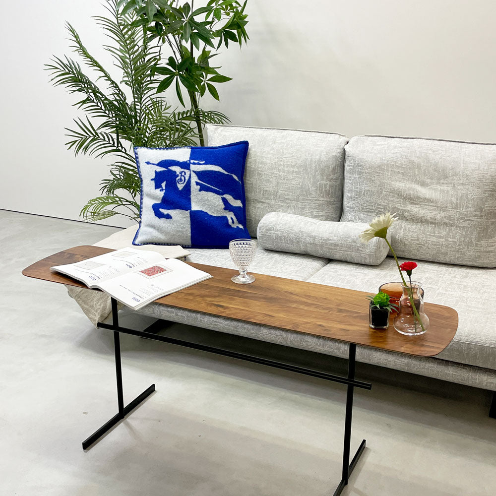 リーンロゼ ligne roset ロゼプラド ROSETPRADO 2pソファ＆ソファテーブル 背クッション2個＋ボルスター1個 W200cm グレー ファブリック クリスチャン・ウェルネール フランス ～らくらく三角、ときどき四角～