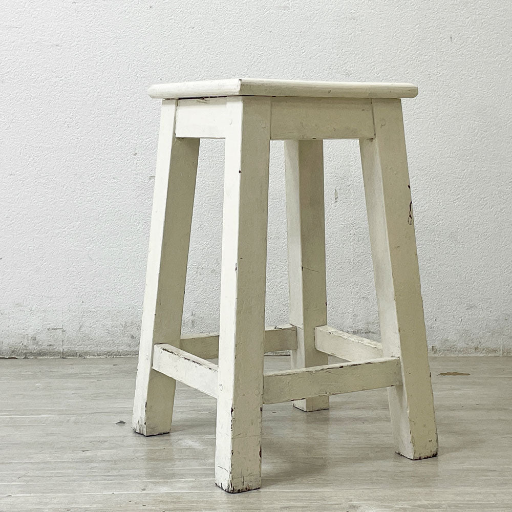 【祖師ヶ谷大蔵店】フェール トラヴァイユ Fer travail GOMENOL Wood stool H55 スツール シャビーシック インダストリアル 3脚 買取させていただきました。