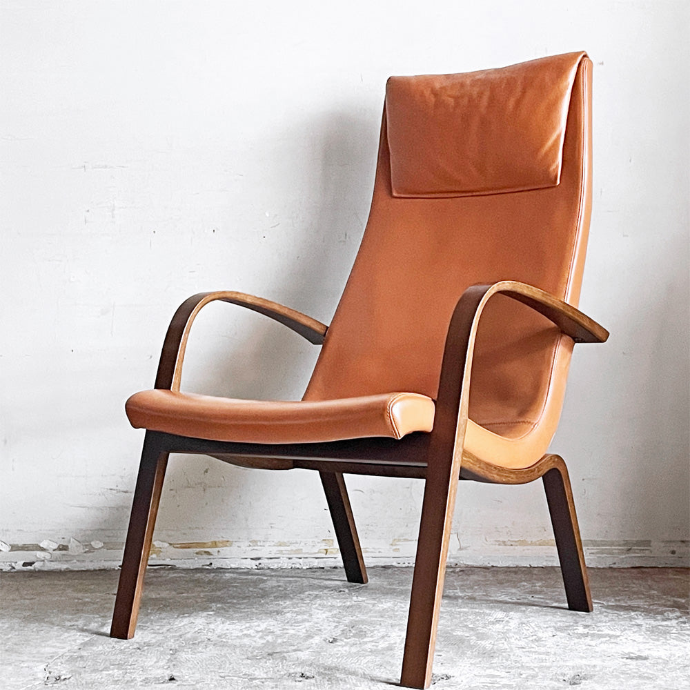 【自由が丘店】カンディハウス CONDE HOUSE ライナス LINUS リビング ハイバックチェア ラウンジチェア 本革 レザー キャメルカラー ウォールナット材 ヘッドレスト付 買取させていただきました。