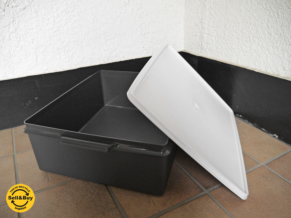 タッパーウェア Tupperware スーパーケース Super Case グレー 20リットル ビンテージ - A  新着商品 買い取りしました。