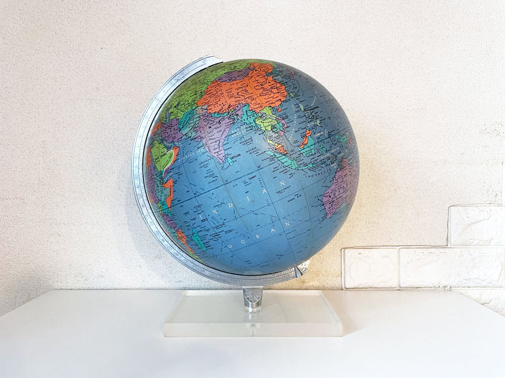 リプルーグル REPLOGLE ワールドビジョン World Vision SERIES 地球儀 アクリルベース H38cm 照明付 アメリカ USビンテージ  中古品  買い取りしました。