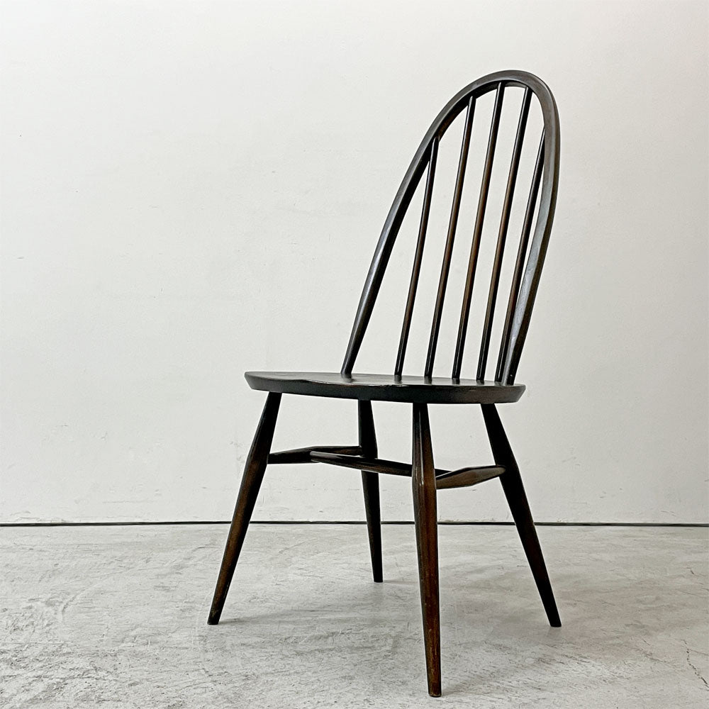 【祖師ヶ谷大蔵店】アーコール Ercol クエーカーチェア ダイニングチェア ハイバック オールドコロニアル ブラウン エルム材 × ビーチ材 UKビンテージ 英国家具 買取させていただきました。