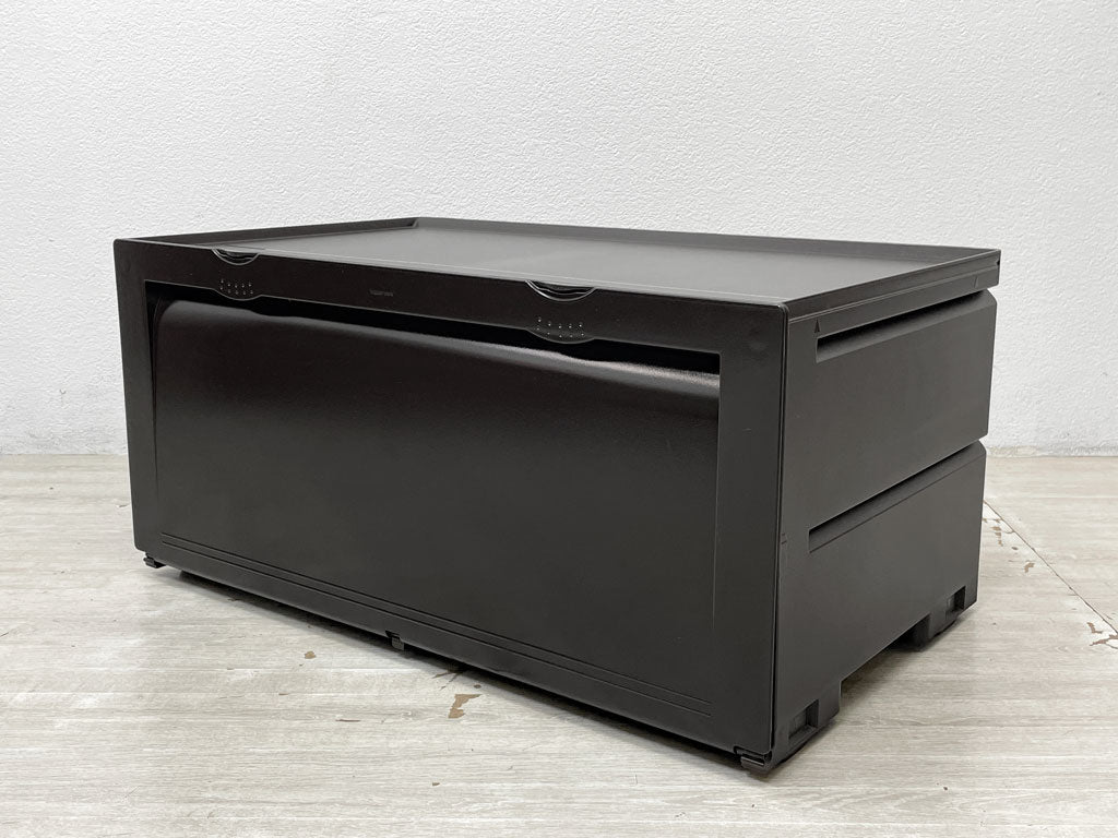 タッパーウェア Tupperware スーパーチェスト Super Chest ワイド 1段 ダークブラウン プラスチック製 引出し 収納ボックス 箪笥 中古品 買い取りしました。