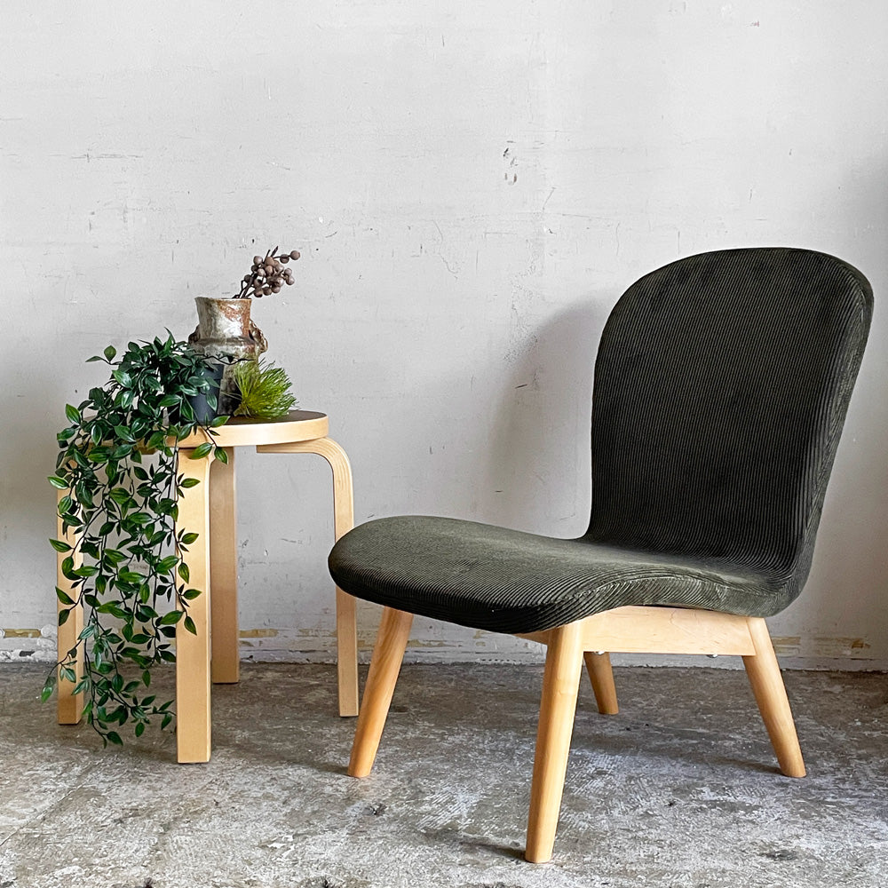 【自由が丘店】トラックファニチャー TRUCK FURNITURE ラウンジチェア 1P ファブリック F-21 グリーンコーデュロイ GREEN CORDUROY ナチュラル TRUCKクラシックデザイン 買取させていただきました。