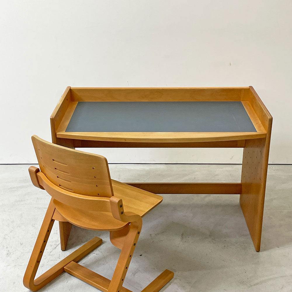 【祖師ヶ谷大蔵店】フォルミオ Formio 2点セット KF-01 デスク KF-02 デスクチェア ビーチ材 リノリウム天板 リバーシブル 阿久津雄一 デンマーク 買取させていただきました。