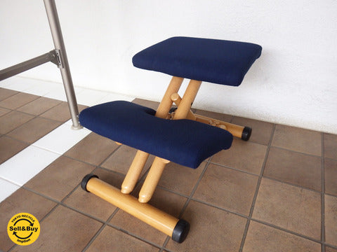 ノルウェー STOKKE ストッケ VARIER ヴァリエール バランスマルチ チェア　ブルー　取説付き ～ 理想的な姿勢で思考力アップ！！【買取と販売とレンタルのお店】