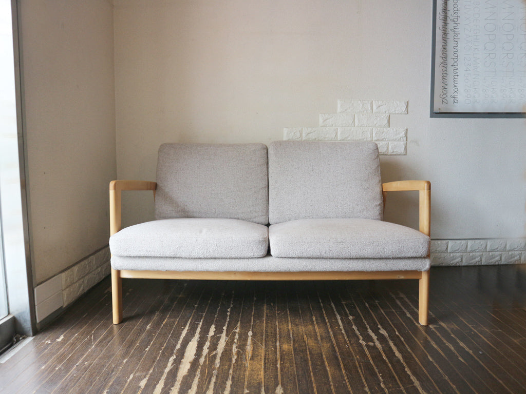 モモナチュラル MOMO natural モス MOSS ソファ ウッドフレーム × カバーリング 2シーター   買い取りしました。