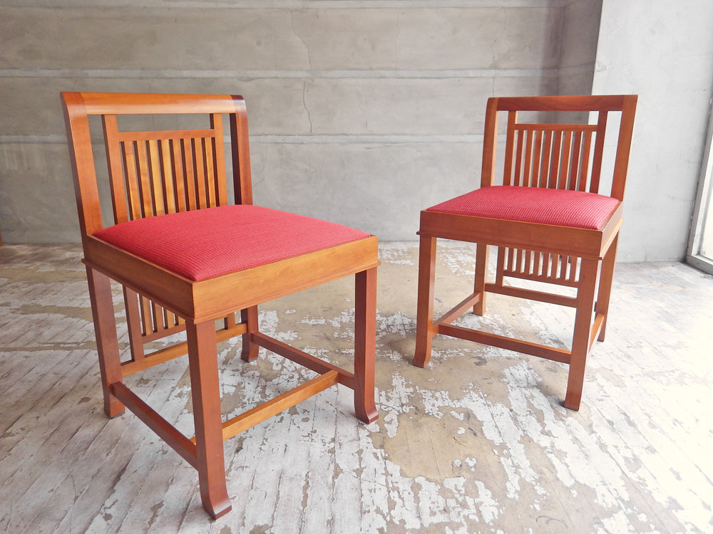 カッシーナ Cassina 609 クーンレイ1 Coonley1 ダイニングチェア ローバック フランクロイドライト FRANK LLOYD WRIGHT 受注輸入品 廃盤 希少 2脚 中古品 買い取りしました。