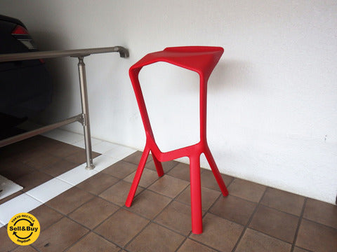 PLANK プランク MIURA stool ミウラスツール レッド コンスタンチン・グルチッチ　デザイン  ～ イタリアモダンが生み出す洗練されたハイスツール 【買取と販売とレンタルのお店】