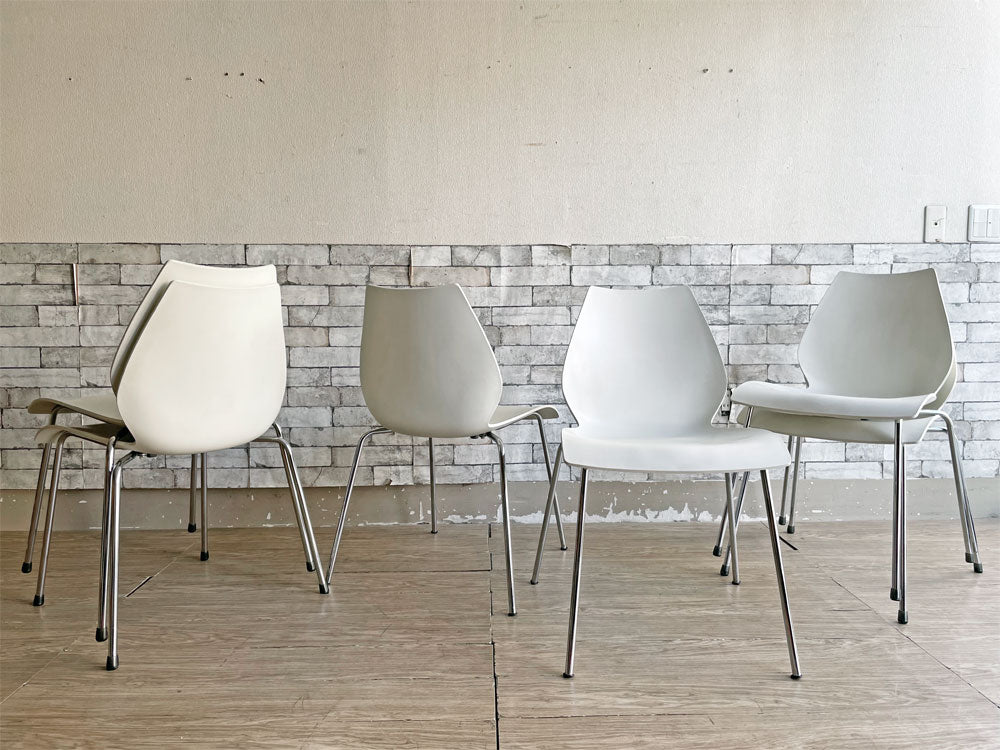 カルテル Kartell マウイチェア Maui チェア スタッキングチェア ホワイト ヴィコ・マジストレッティ イタリア 計6脚 中古品 買い取りしました。
