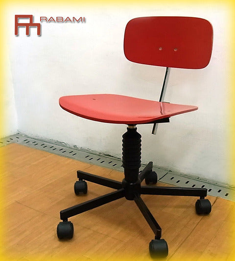 昔と変わらぬ北欧ならではのエルゴノミカルな機能美！ デンマーク " RABAMI （ ラバミ社 ） " 廃盤デスクチェア 『 STOLE-112 （ レッド ） 』 入荷！ 【出張買取＆販売＆レンタル】