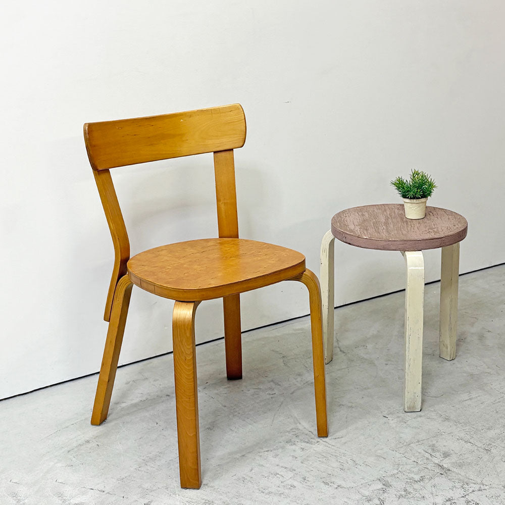 【祖師ヶ谷大蔵店】アルテック artek チェア69 ダイニングチェア カーリーバーチ材 スウェーデン製 40年代 ビンテージ 希少 アルヴァ・アアルト 買取させていただきました。