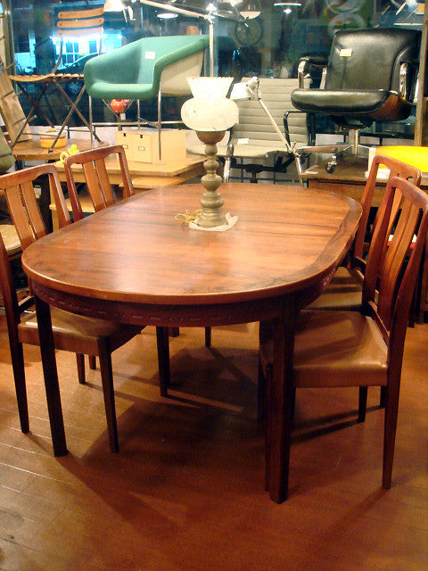 Japan Vintage Rosewood 4P Dining Table  Set