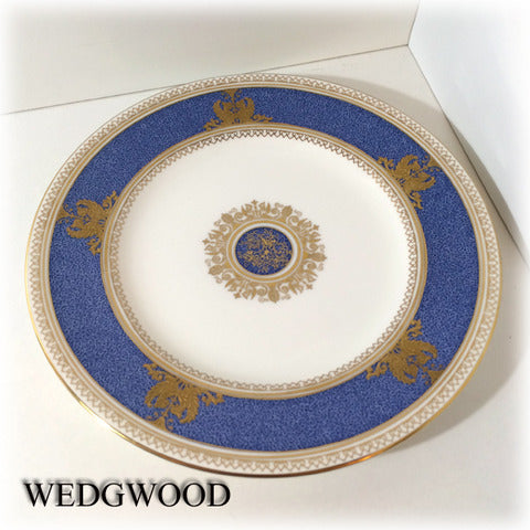 英国の歴史が育んだ名品で特別な時を飾る ～ WEDGWOOD ウェッジウッド COLUMBIA POWDER BLUE コロンビアパウダー ブルー　廃番プレート【買取と販売とレンタルのお店】