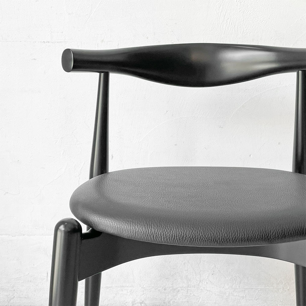 カールハンセン＆サン Carl Hansen & Son CH20 エルボーチェア オールブラック ビーチ材 レザー 本革 ハンス・J・ウェグナー～半世紀ぶりに帰ってきた名作