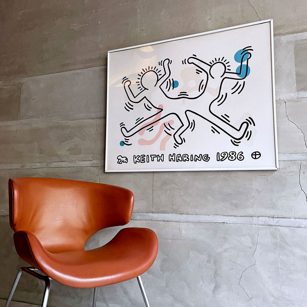 【学芸大学店】キース・ヘリング Keith Haring 「1986」 アートポスター ストリートアート ポップアート 額装品 ビンテージ 買取させていただきました。
