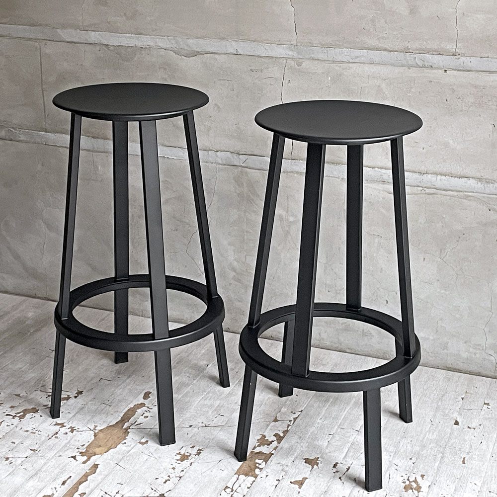 【学芸大学店】ヘイ HAY リボルバー バースツール ロー REVOLVER BAR STOOL LOW H76cm ブラック 回転式座面 レオン・ランズメイヤー デンマーク 買取させていただきました。