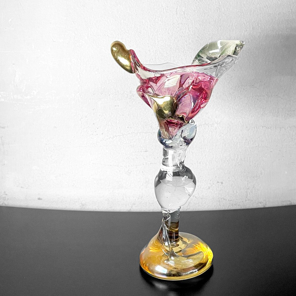 【自由が丘店】河内麻子 ASAKO KAWACHI ガラス ゴブレットグラス 吹きガラス オブジェ ガラス作家 現代作家 買取させていただきました。