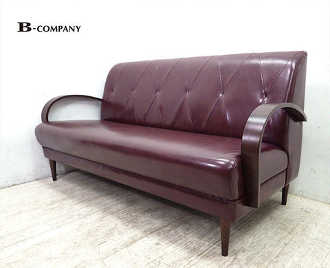 ビーカンパニー B-COMPANY クールベレザー 3人掛けソファ 『 大きな家具でも、かわいいデザインをお探しの方に朗報です！ 』　【買取と販売とレンタルのお店】
