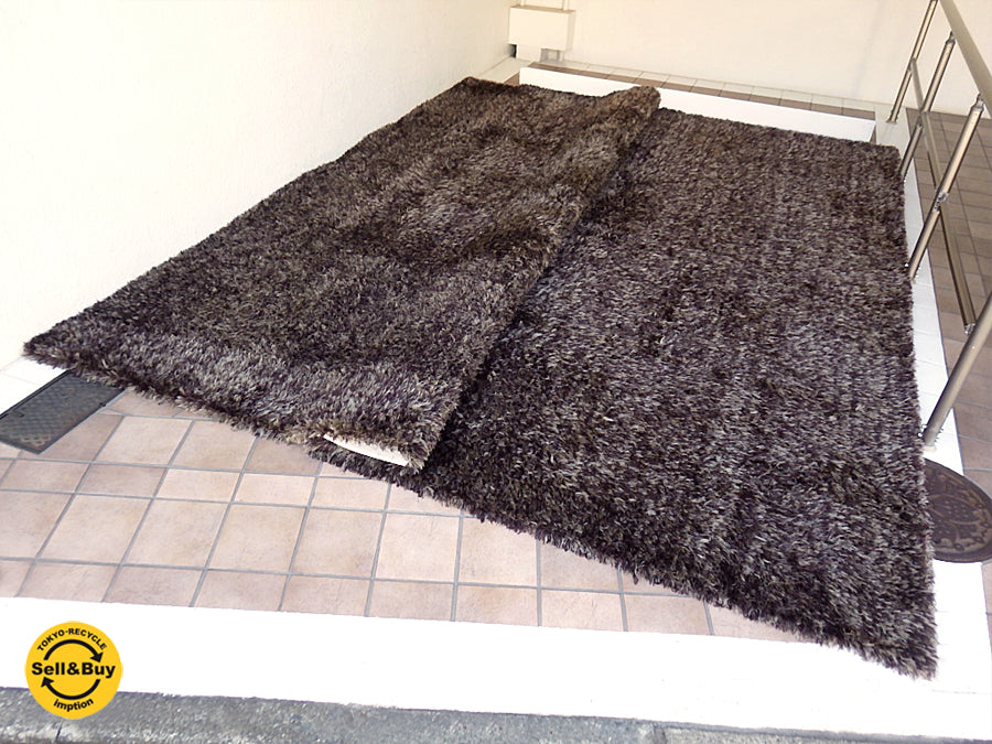 カッシーナ ・ イクスシー Cassina IXC. オリジナルラグマット イクスシー NS3 ラグ シャギータイプ 希少 受注生産品 カスタムオーダーサイズ 360×340cm 廃盤カラー 定価 : 本体￥647,740＋サイズオーダー￥49,000 マット 敷物 カーペット ～ アーバンでラグジュアリーな雰囲気へと誘う超高級ラグ！ ～ 【 買取と販売とレンタルのお店 】