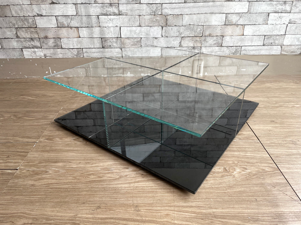 カッシーナ Cassina メックス MEX ローテーブル ガラステーブル 269-01/11 スクエアタイプ ブラック ピエロ・リッソーニ 定価￥211,200- イクスシー ixc. 取扱 中古品 買い取りしました。