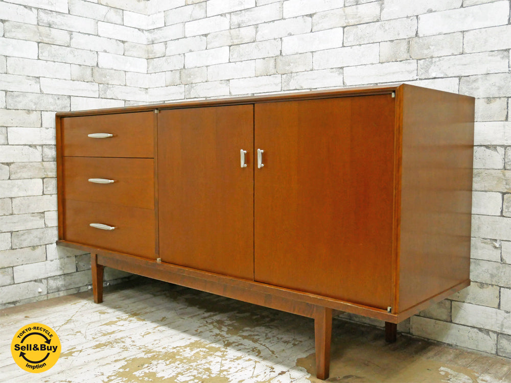 パシフィックファニチャーサービス PACIFIC FURNITURE SERVICE P.F.S. HD CABINET L サイドボード バーチ材 W149cm ミッドセンチュリー 中古品 買い取りしました。