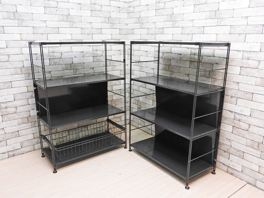 無印良品 MUJI スチールユニットシェルフ 4段 スチール棚板ダークグレー 廃番カラー  中古品 買い取りしました。