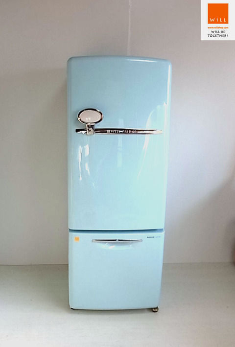 海の青と森の緑を合わせたターコイズブルー～ノスタルジックデザイン WiLL FRIDGE mini 162㍑【買取＆販売＆レンタル】