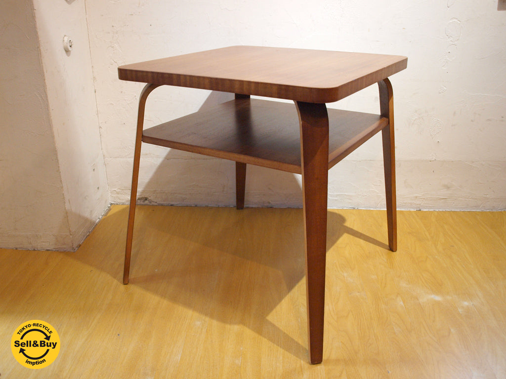 US vintage カフェテーブル サイドテーブル ソファーテーブル プライウッドレッグ 中古品 買い取りしました。