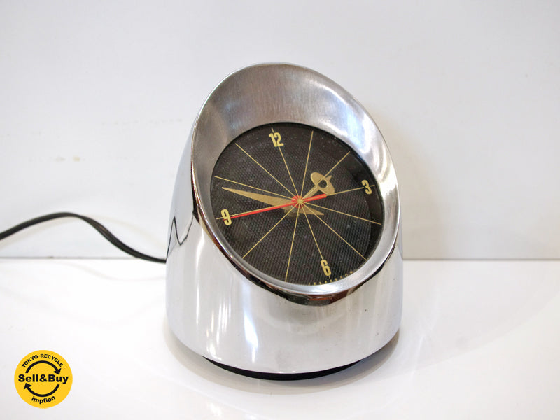 ジェファーソン社 JEFFERSON 500 クロームメッキ ビンテージ デスククロック Chrome Desk Clock ミッドセンチュリー ペーパーウェイト USビンテージ 60Hz 中古品 買い取りしました。祖師ヶ谷大蔵店 出張買取もお任せ下さい。