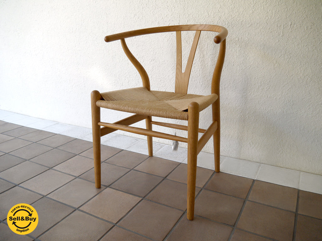 カールハンセン & サン Carl Hansen & Son 名作 Yチェア CH24 ウィッシュボーンチェア ハンス J. ウェグナー ‎Hans J. Wegner オークフレーム 天然オイルフィニッシュ リーフレット付き 美品 アームチェア 北欧家具 新着商品 買い取りしました！
