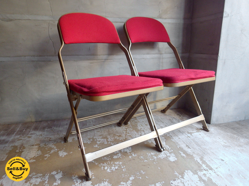 クラリン CLARIN フォールディングチェア 折り畳みチェア Folding chair フルクッション PFS パシフィックファニチャー 取扱 2脚 中古品 買い取りしました。
