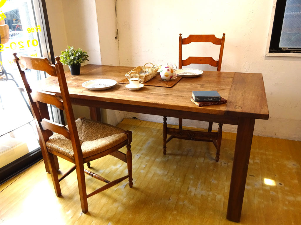 クレイト＆バレル Crate＆Barrel 古材無垢 ダイニングテーブル Dining table 幅160ｃｍ ～使っていてたのしいアメリカ家具