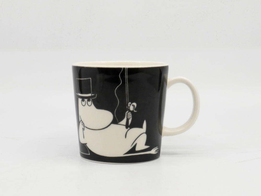 アラビア ARABIA ムーミン Moomin マグカップ ムーミンパパ ブラック 2013年 廃番 フィンランド 北欧食器 中古品 買い取りしました。