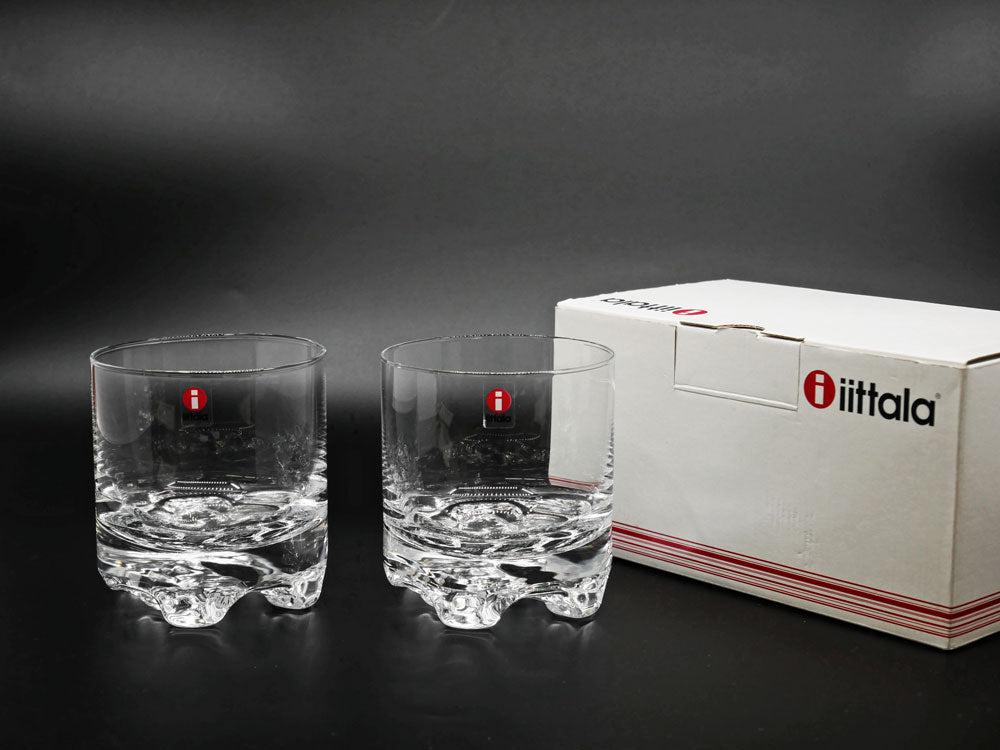 イッタラ iittala ガイサ Gaissa タンブラー ロックグラス ペア 280ml タピオ・ヴィルカラ Tapio Wirkkala 廃番 フィンランド 北欧食器 箱付き 中古品 買い取りしました。