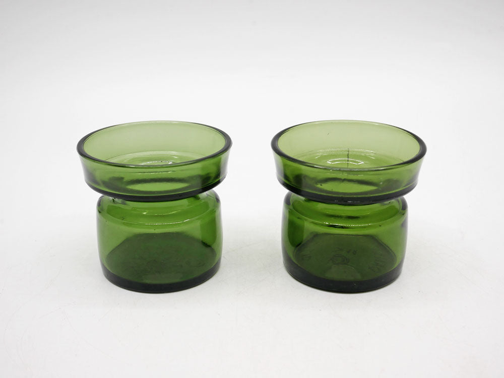 ダンスク DANSK ガラス キャンドルホルダー 2点セット ペア グリーン イェンス・クイストゴー Jens H Quistgaard 北欧デザイン 中古品 買い取りしました。