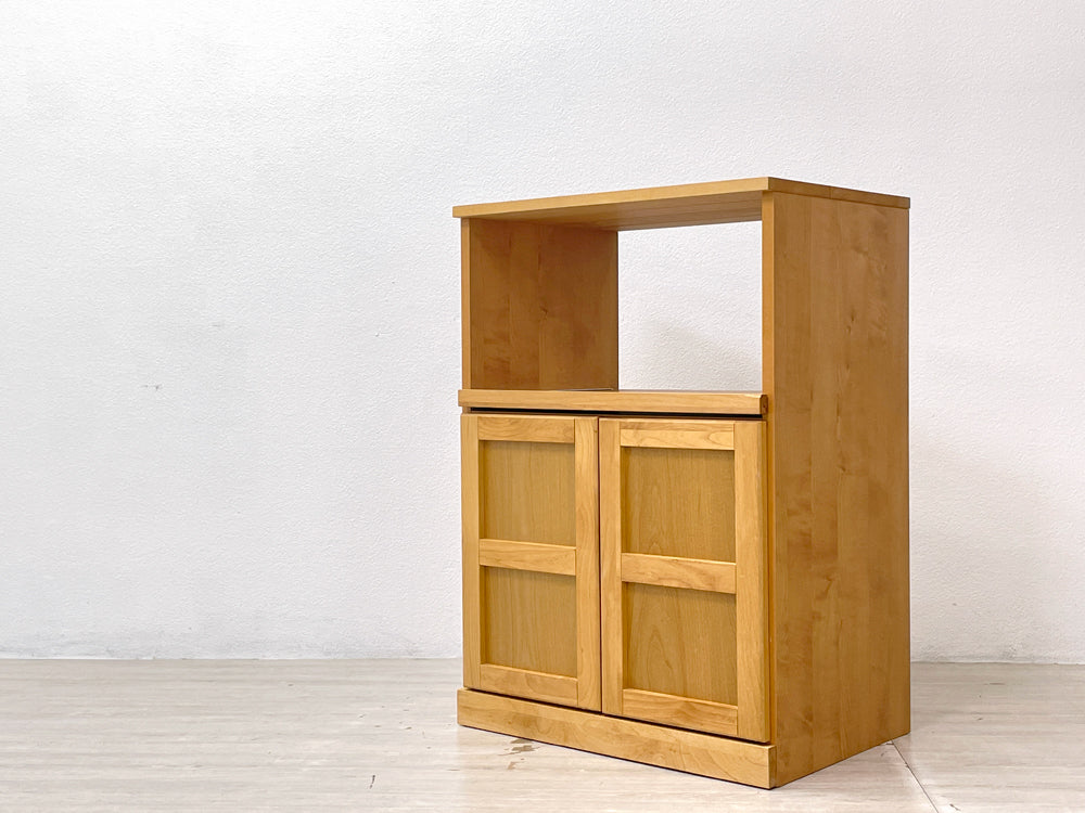 モモナチュラル MOMO natural ヴィボ VIBO レンジボード スライド棚 レンジ台 アルダー材 カウンター 中古品 買い取りしました。