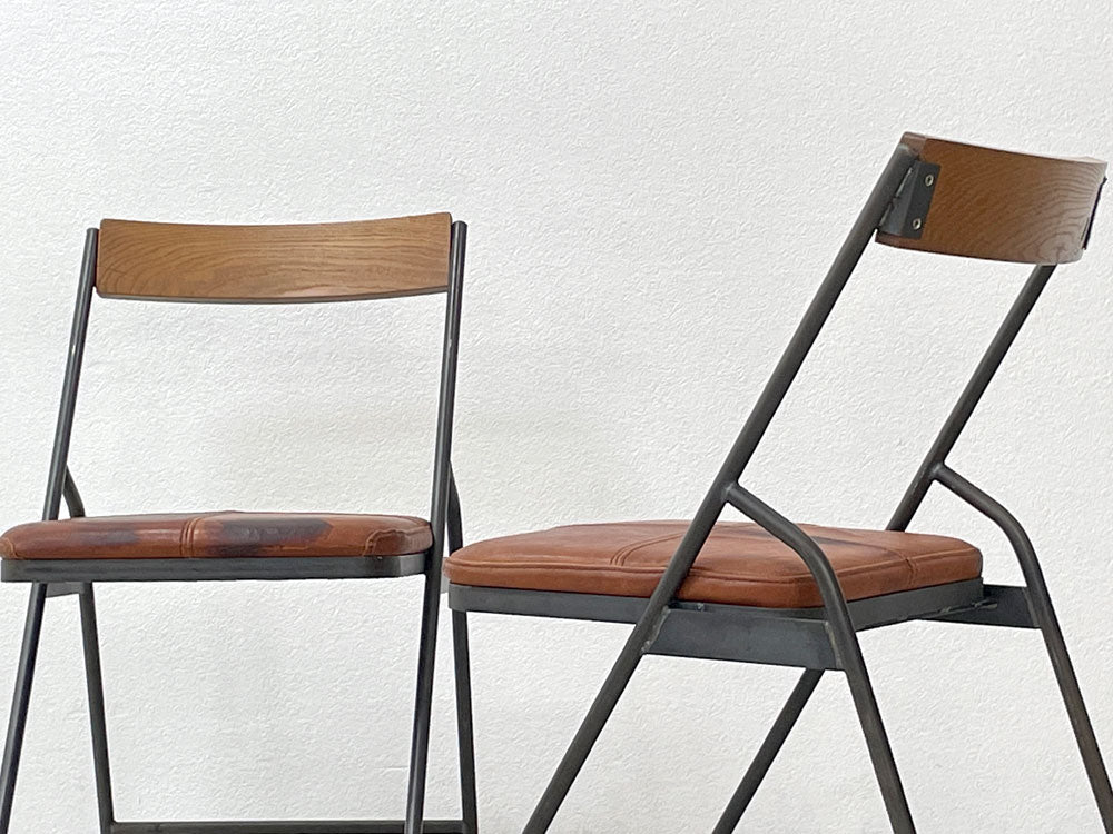トラックファニチャー TRUCK FURNITURE スットチェア SUTTO CHAIR ナラ無垢材 レザー アイアン インダストリアル 中古品 買い取りしました。