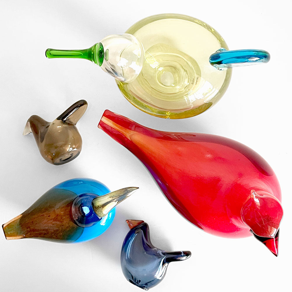 イッタラバード iittala バーズバイトイッカ Birds by Toikka スロ Sulo ＆ レッドカーディナル Red Cardinal ＆ キングフィッシャー Kingfisher　～フィンランド発、世界中のガラスの鳥～