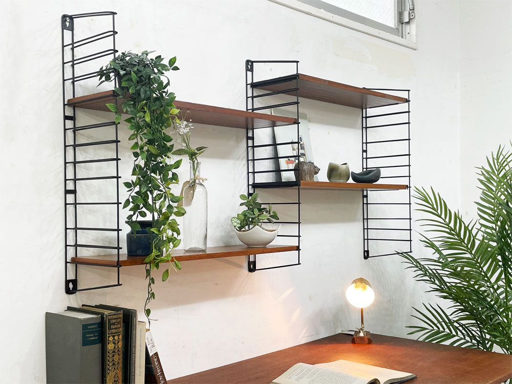 トマド TOMADO メタルウォールシェルフ METAL WALL SHELF チーク材 スチール A.D.Dekker 飾り棚 壁掛け オランダ ビンテージ品 買い取りしました。