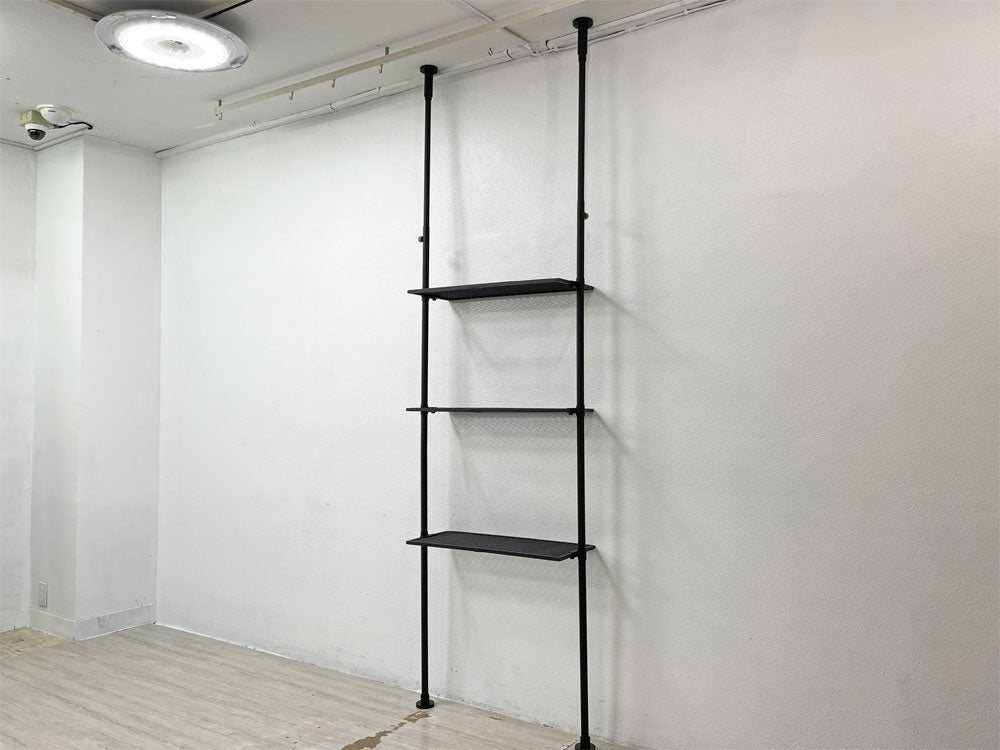 ドローアライン DRAW A LINE テンションロッド Tension Rod C ＆ 105 Rack 3枚 ブラック 5点セット ウォールシェルフ 中古品 買い取りしました。