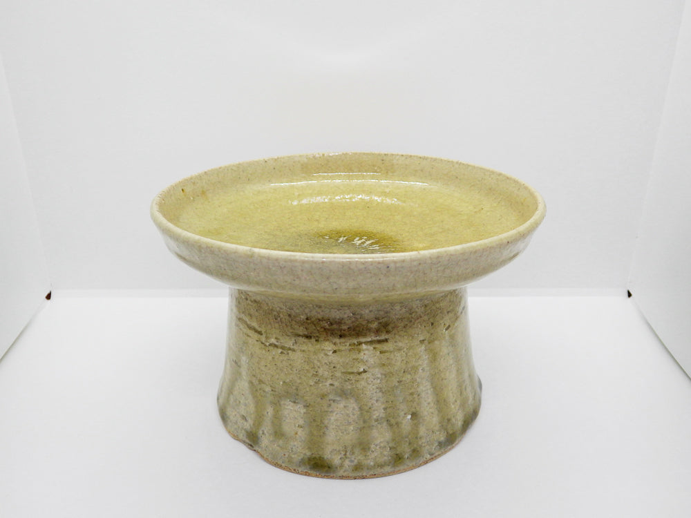 山野邊孝 台皿 土灰釉 Φ17.5cm 現代作家 中古品 買い取りしました。