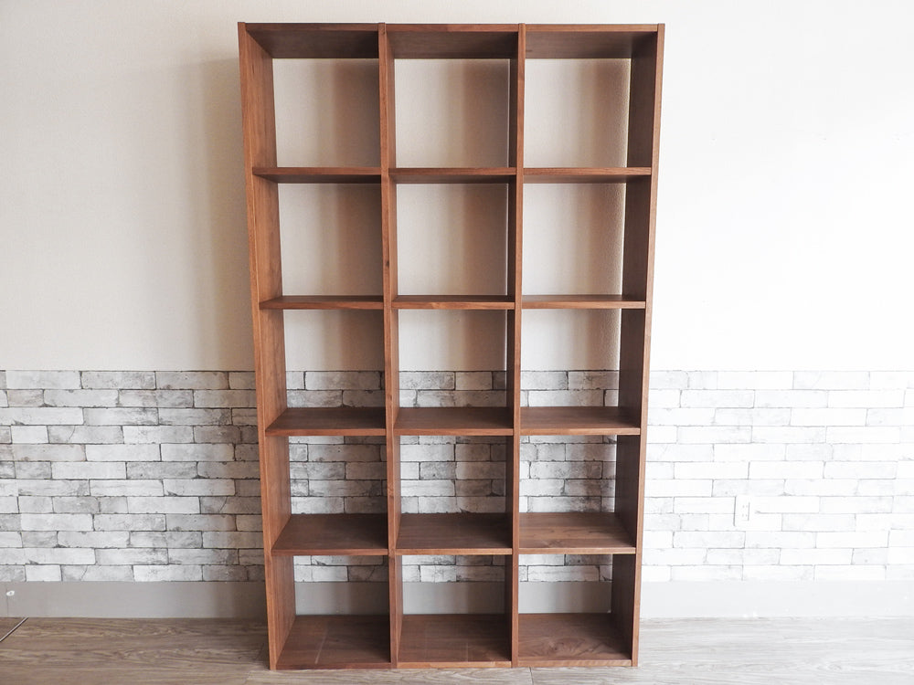 無印良品 MUJI スタッキングシェルフ 3×5 ウォールナット 収納家具 ナチュラルモダン  中古品 買い取りしました。