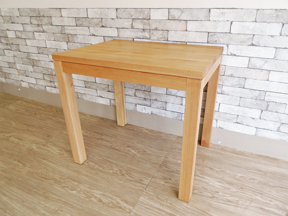 スコープ SCOPE オリジナル 4040 テーブル ダイニングテーブル オーク無垢材 幅80cm シンプルデザイン 定価￥80,000- 中古品 買い取りしました。