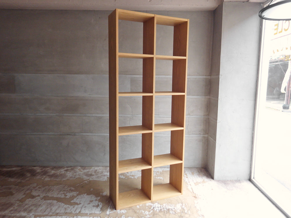 無印良品 MUJI スタッキングシェルフ オープンシェルフ オーク材 5段×2列 H200cm ナチュラル シンプルデザイン 中古品 買い取りしました。