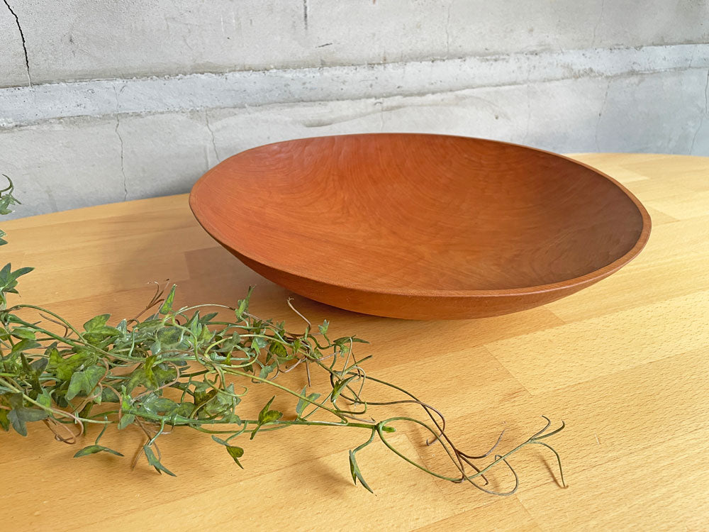 三谷龍二 木の器 大皿 ボウル Φ31cm 山桜 現代作家 中古品 買い取りしました。